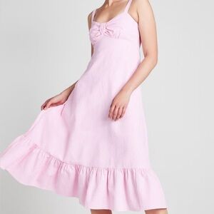 Kate Spade Seersucker Stripe Bow Dress